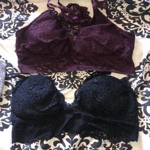 Two aerie bralette’s